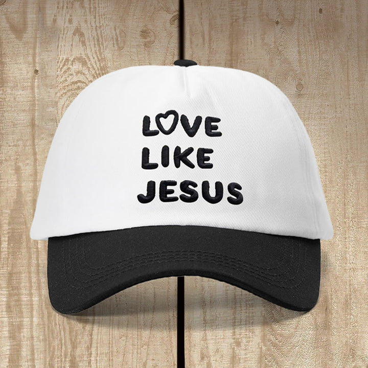 Christianartworkshop Chapeau chaleureux « Aimer comme Jésus » : Un amour fidèle empreint de douceur et de charme - Blanc et noir - image 2