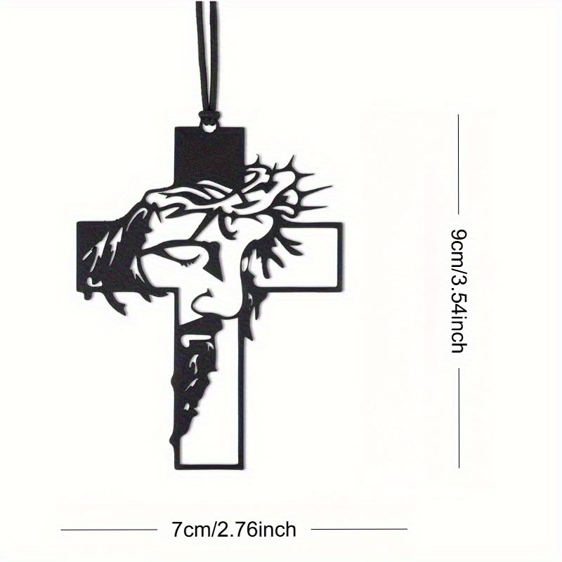 Christianartworkshop Pendentif Croix Couronne d'épines de Jésus, compagnon de voyage - image 4