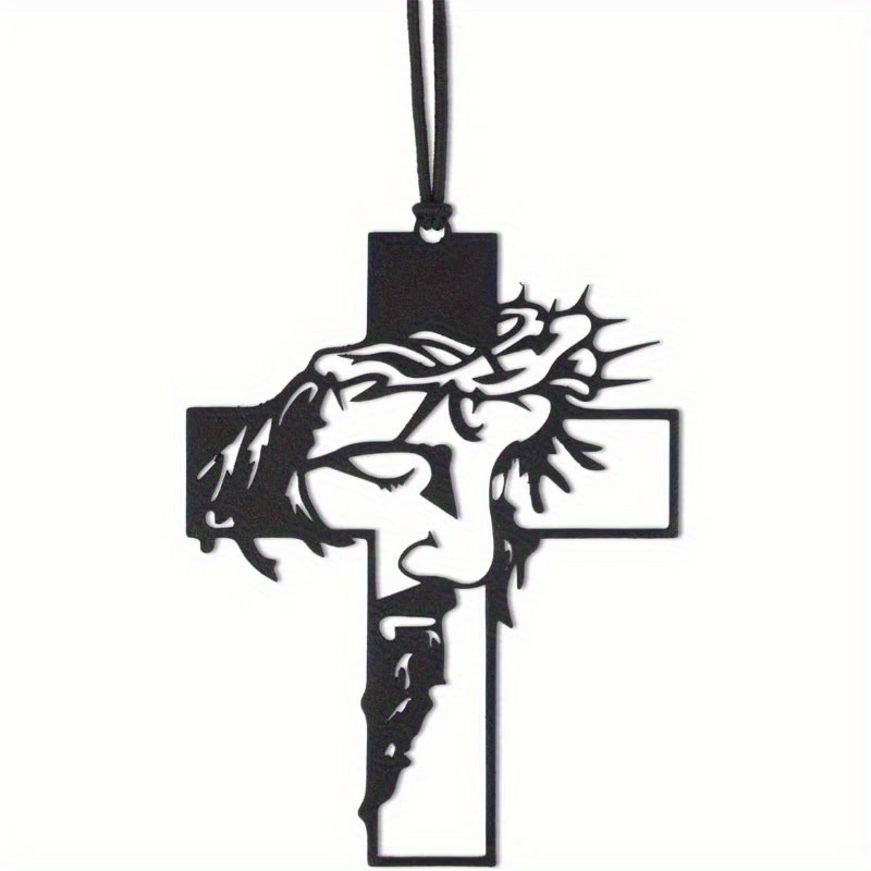 Christianartworkshop Pendentif Croix Couronne d'épines de Jésus, compagnon de voyage - image 5