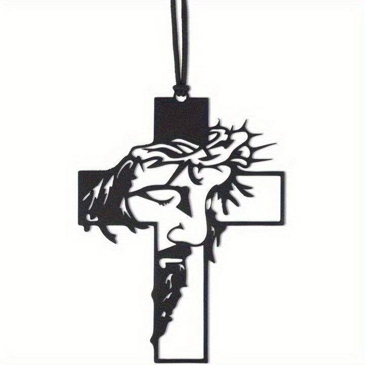 Christianartworkshop Pendentif Croix Couronne d'épines de Jésus, compagnon de voyage - image 5