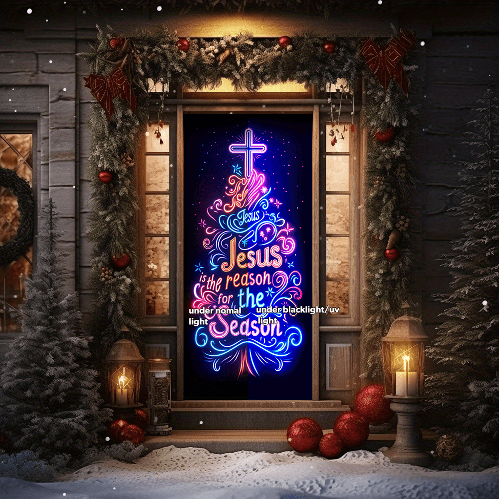 Christianartworkshop Rideau de porte néon Jesus Reason : Compagnon fidèle et ambiance festive au quotidien - image 4