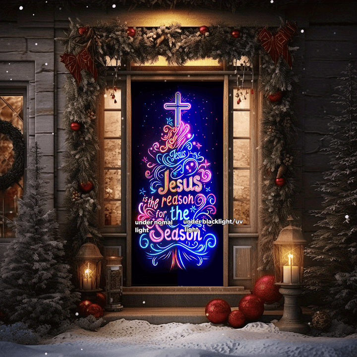 Christianartworkshop Rideau de porte néon Jesus Reason : Compagnon fidèle et ambiance festive au quotidien - image 4