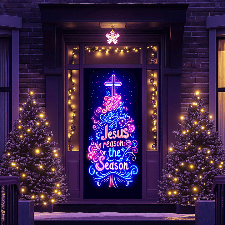 Christianartworkshop Rideau de porte néon Jesus Reason : Compagnon fidèle et ambiance festive au quotidien - image 3