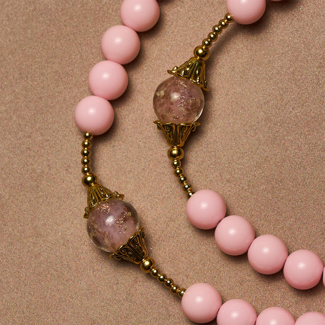 Christianartworkshop Chapelet élégant en perles roses, symbole de la Miséricorde divine pour le réconfort spirituel - image 5