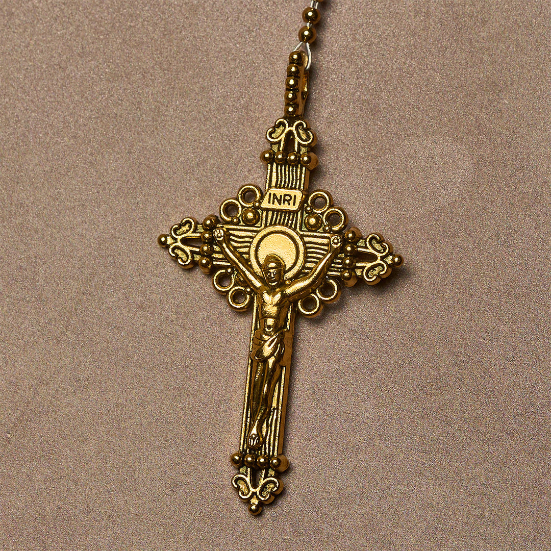 Christianartworkshop Chapelet élégant en perles roses, symbole de la Miséricorde divine pour le réconfort spirituel - image 7