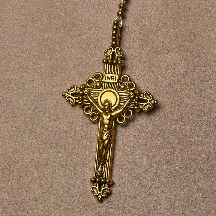 Christianartworkshop Chapelet élégant en perles roses, symbole de la Miséricorde divine pour le réconfort spirituel - image 7