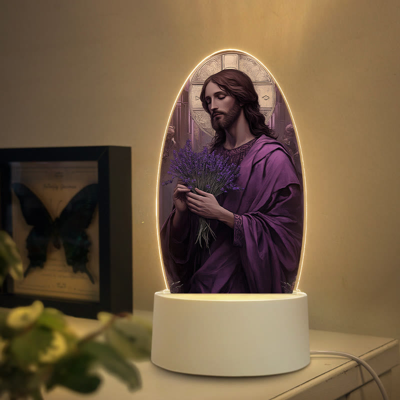 Christianartworkshop Veilleuse à l'effigie de Jésus : expression de foi et cadeau unique - D - image 3