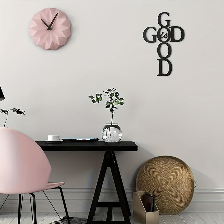 Christianartworkshop Décoration murale en métal « Dieu est bon » : Symbole de foi simple et puissant - image 7