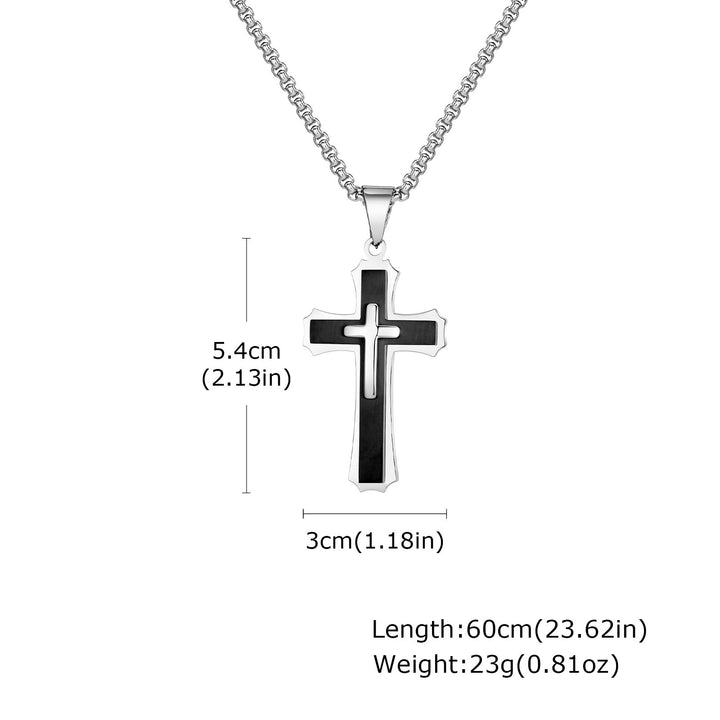 Christianartworkshop Collier pendentif croix gardienne à 4 couleurs : Foi et protection au quotidien - image 4