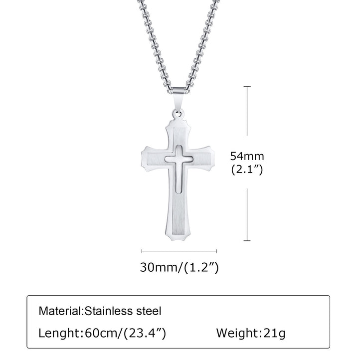 Christianartworkshop Collier pendentif croix gardienne à 4 couleurs : Foi et protection au quotidien - image 11