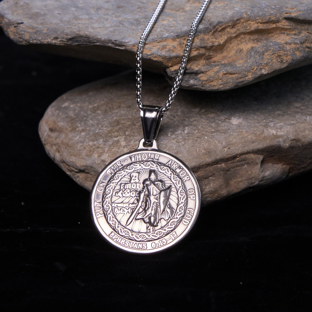 Christianartworkshop Collier pendentif Armure de Dieu : Protection spirituelle et dévotion intemporelle - image 7