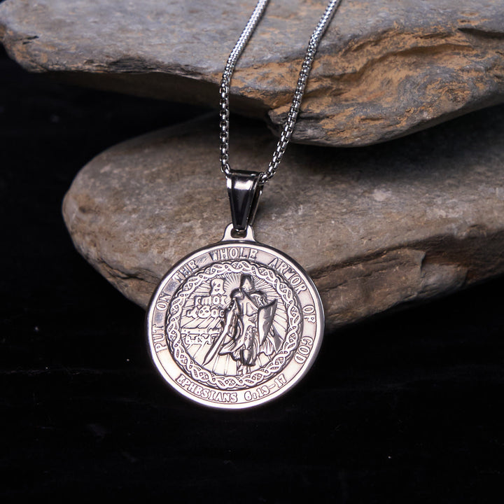 Christianartworkshop Collier pendentif Armure de Dieu : Protection spirituelle et dévotion intemporelle - image 7
