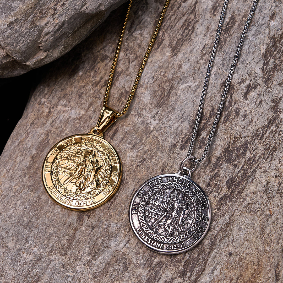 Christianartworkshop Collier pendentif Armure de Dieu : Protection spirituelle et dévotion intemporelle - image 9