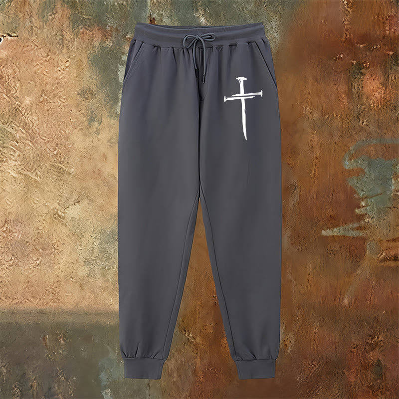 Pantalon de survêtement Croix Épée de Christianartworkshop : Une foi élégante pour tous les moments du quotidien - image 2