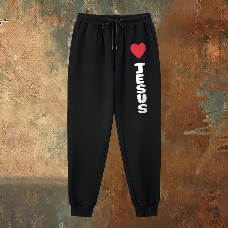 Pantalon de survêtement Christianartworkshop Heart for Jesus : à porter au quotidien avec une affection fidèle - image 18