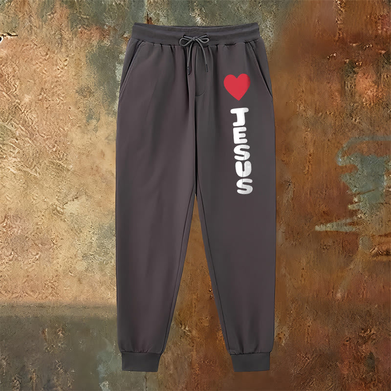 Pantalon de survêtement Christianartworkshop Heart for Jesus : à porter au quotidien avec une affection fidèle - image 10