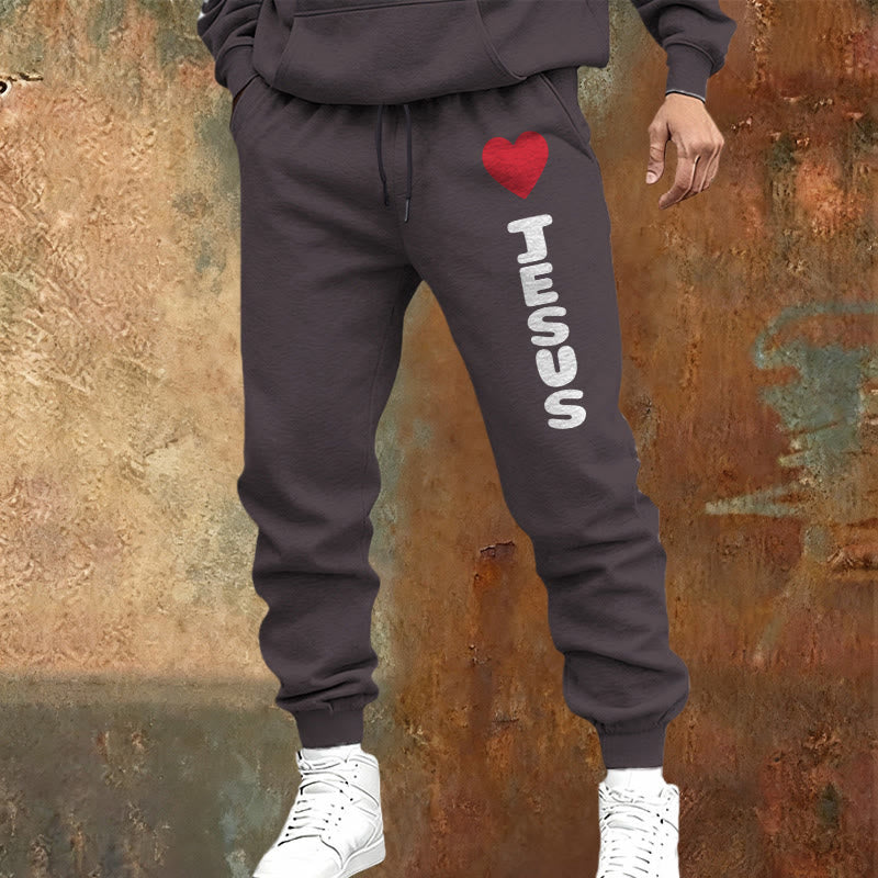 Pantalon de survêtement Christianartworkshop Heart for Jesus : à porter au quotidien avec une affection fidèle - image 9