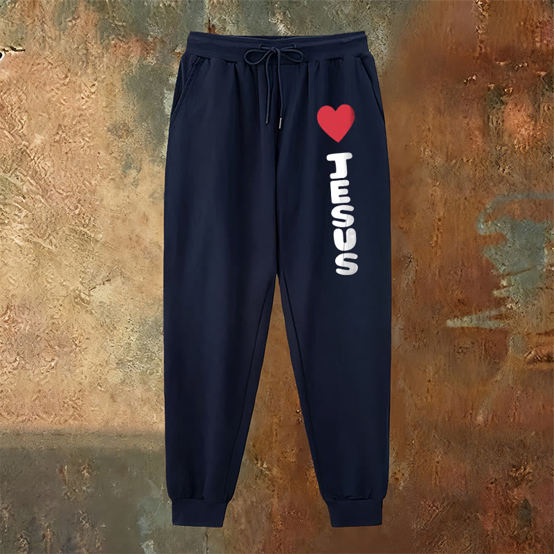 Pantalon de survêtement Christianartworkshop Heart for Jesus : à porter au quotidien avec une affection fidèle - image 14