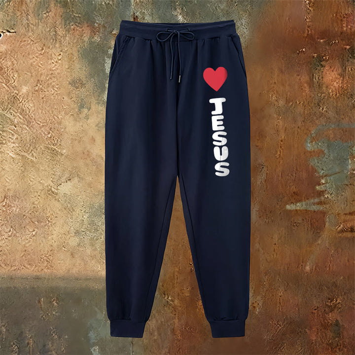 Pantalon de survêtement Christianartworkshop Heart for Jesus : à porter au quotidien avec une affection fidèle - image 14