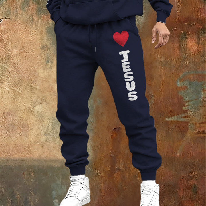 Pantalon de survêtement Christianartworkshop Heart for Jesus : à porter au quotidien avec une affection fidèle - image 13