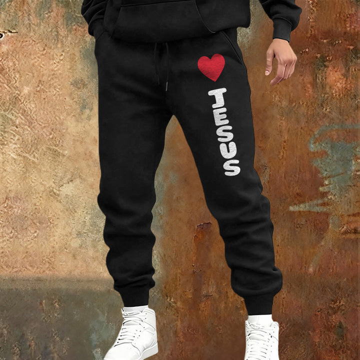 Pantalon de survêtement Christianartworkshop Heart for Jesus : à porter au quotidien avec une affection fidèle - image 17