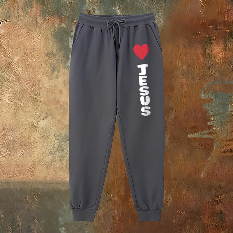 Pantalon de survêtement Christianartworkshop Heart for Jesus : à porter au quotidien avec une affection fidèle - image 6