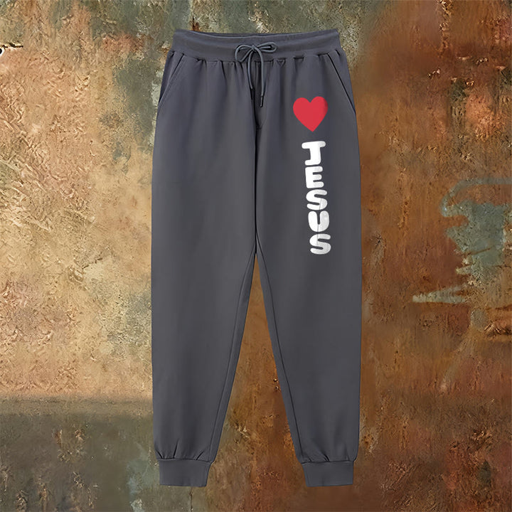 Pantalon de survêtement Christianartworkshop Heart for Jesus : à porter au quotidien avec une affection fidèle - image 6