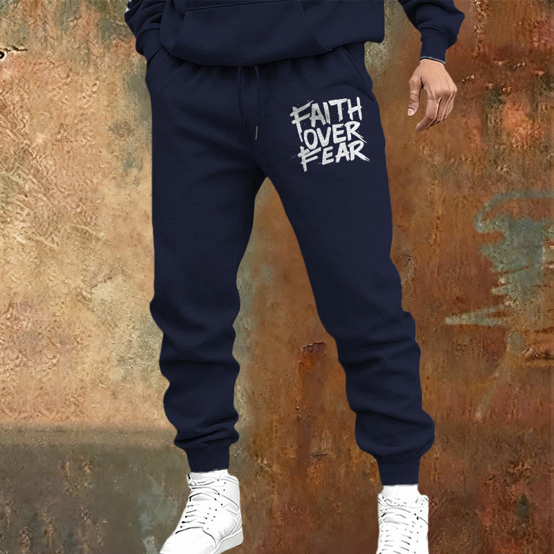 Christianartworkshop Pantalon de survêtement « La foi plutôt que la peur » : À porter au quotidien avec courage spirituel - image 13