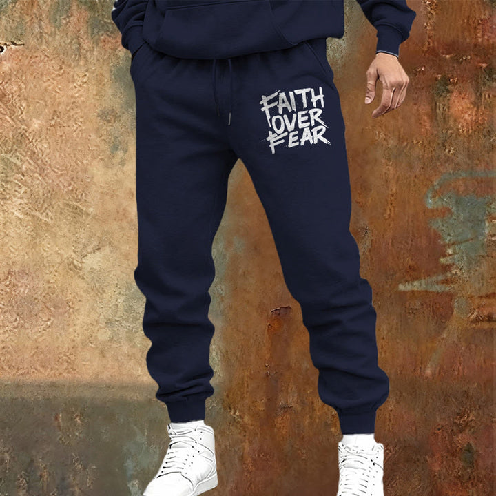 Christianartworkshop Pantalon de survêtement « La foi plutôt que la peur » : À porter au quotidien avec courage spirituel - image 13