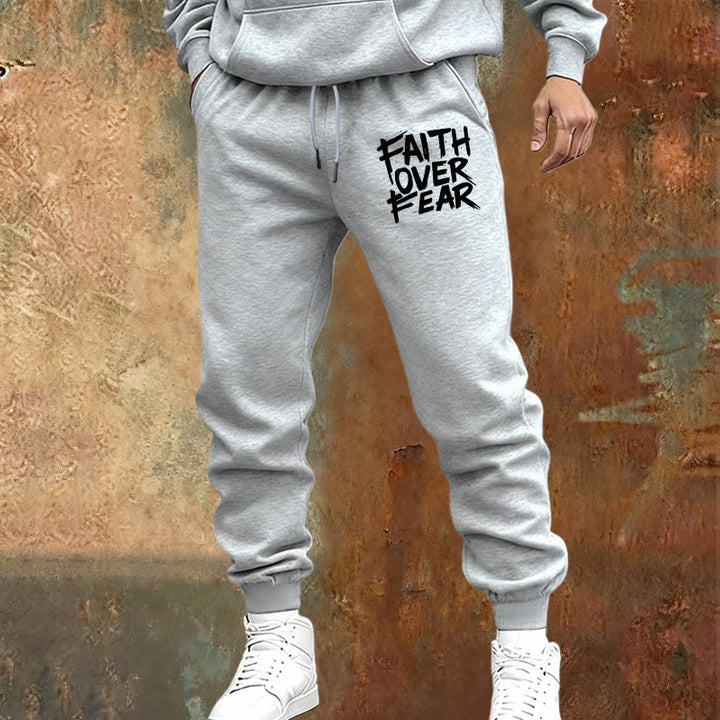 Christianartworkshop Pantalon de survêtement « La foi plutôt que la peur » : À porter au quotidien avec courage spirituel - image 17