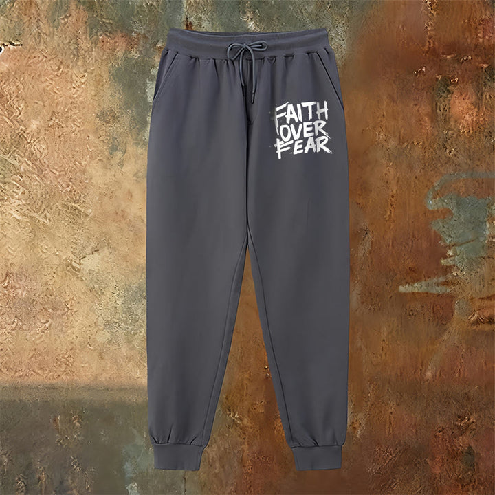 Christianartworkshop Pantalon de survêtement « La foi plutôt que la peur » : À porter au quotidien avec courage spirituel - image 6