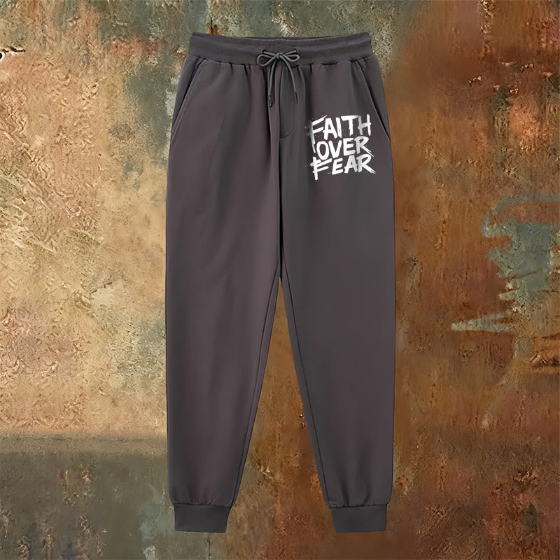 Christianartworkshop Pantalon de survêtement « La foi plutôt que la peur » : À porter au quotidien avec courage spirituel - image 22