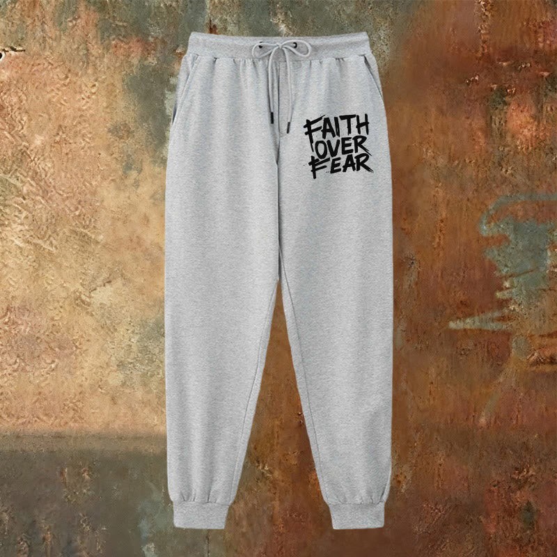 Christianartworkshop Pantalon de survêtement « La foi plutôt que la peur » : À porter au quotidien avec courage spirituel - image 18