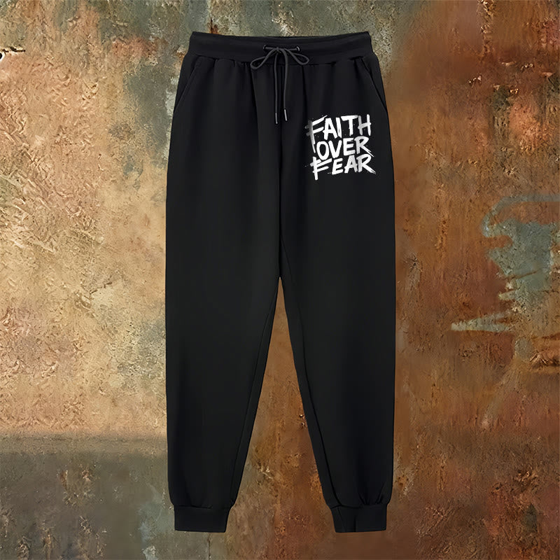 Christianartworkshop Pantalon de survêtement « La foi plutôt que la peur » : À porter au quotidien avec courage spirituel - image 10