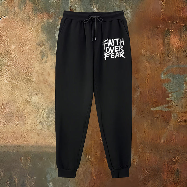 Christianartworkshop Pantalon de survêtement « La foi plutôt que la peur » : À porter au quotidien avec courage spirituel - image 10