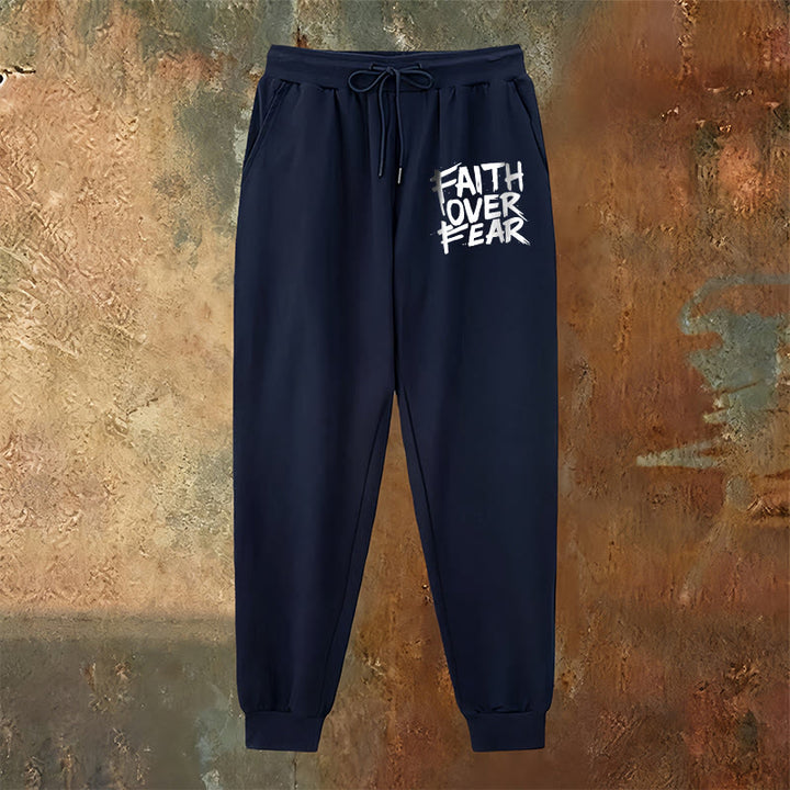 Christianartworkshop Pantalon de survêtement « La foi plutôt que la peur » : À porter au quotidien avec courage spirituel - image 14