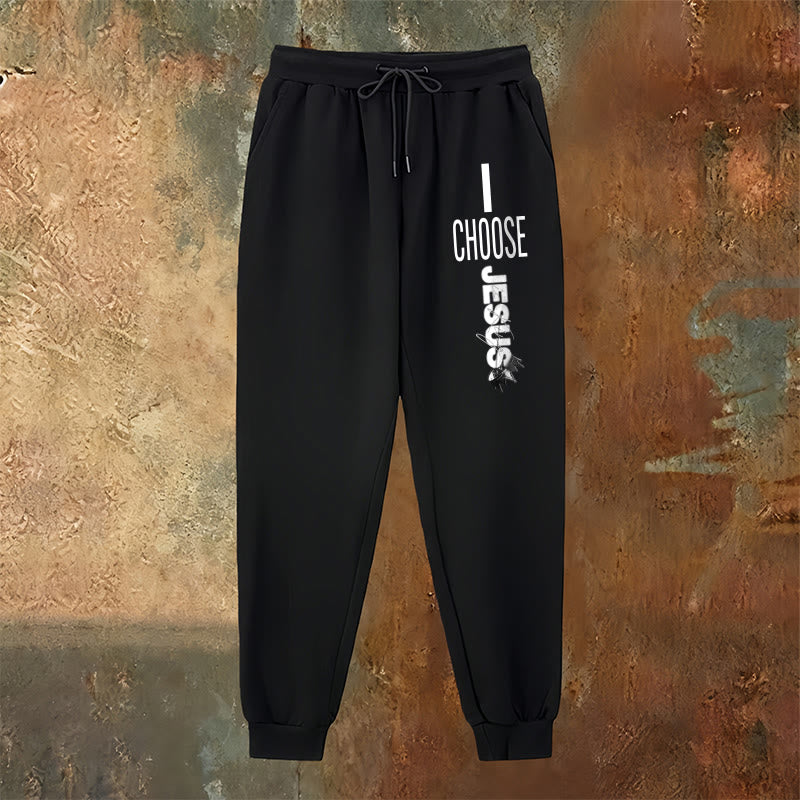 Atelier d'art chrétien - Pantalon de survêtement « Je choisis Jésus » : À porter au quotidien avec un engagement fidèle - image 6