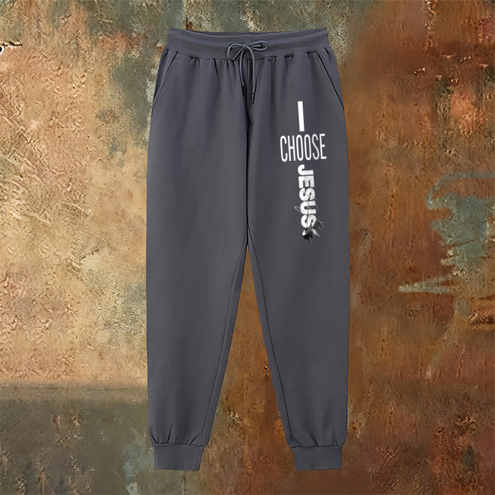 Atelier d'art chrétien - Pantalon de survêtement « Je choisis Jésus » : À porter au quotidien avec un engagement fidèle - image 10