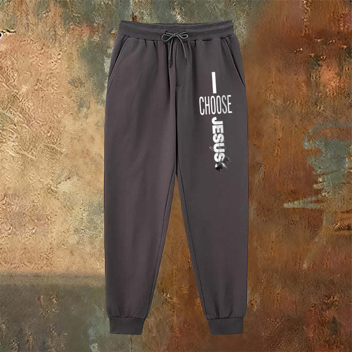 Atelier d'art chrétien - Pantalon de survêtement « Je choisis Jésus » : À porter au quotidien avec un engagement fidèle - image 14