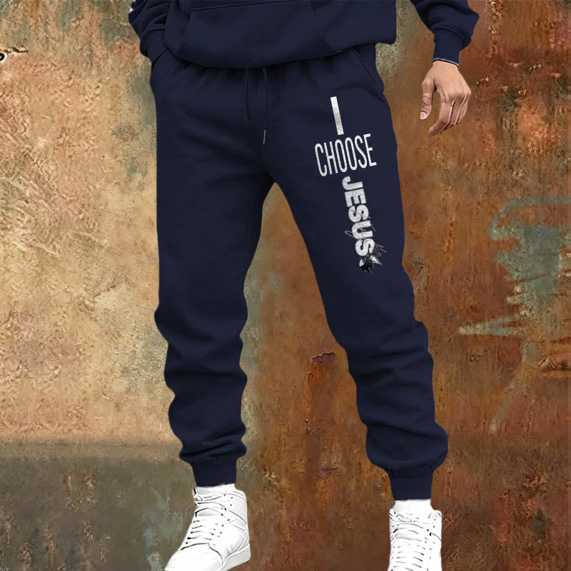 Atelier d'art chrétien - Pantalon de survêtement « Je choisis Jésus » : À porter au quotidien avec un engagement fidèle - image 1