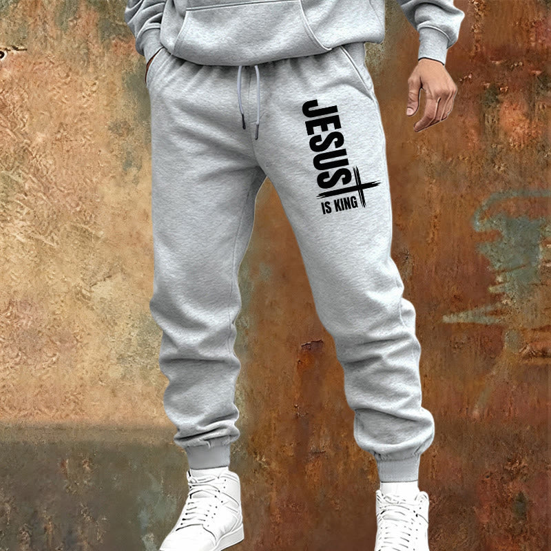 Pantalon de survêtement Christianartworkshop « Jésus est roi » : À porter au quotidien avec une foi royale - image 5