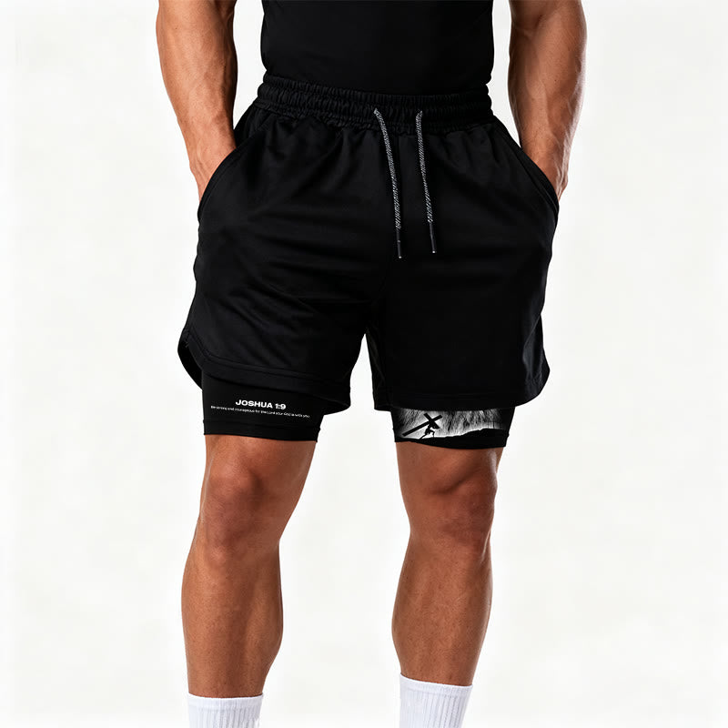 Christianartworkshop Josué 1:9 Lion Performance Shorts - image 8