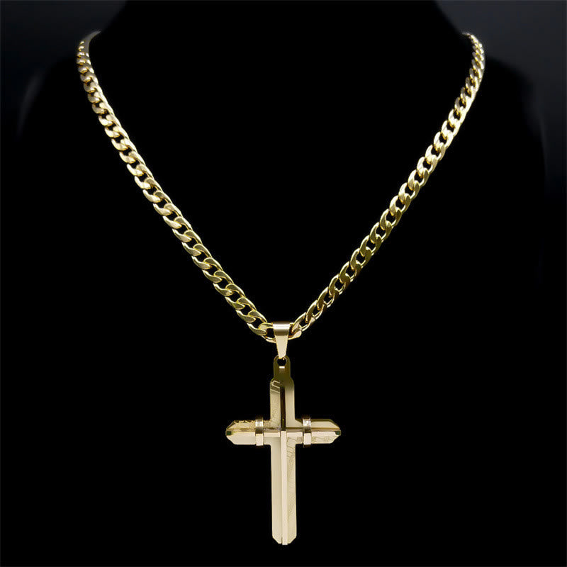 Christianartworkshop Collier croix affirmé : un symbole audacieux de création artisanale et de spiritualité pour un style inspiré par la foi - image 2