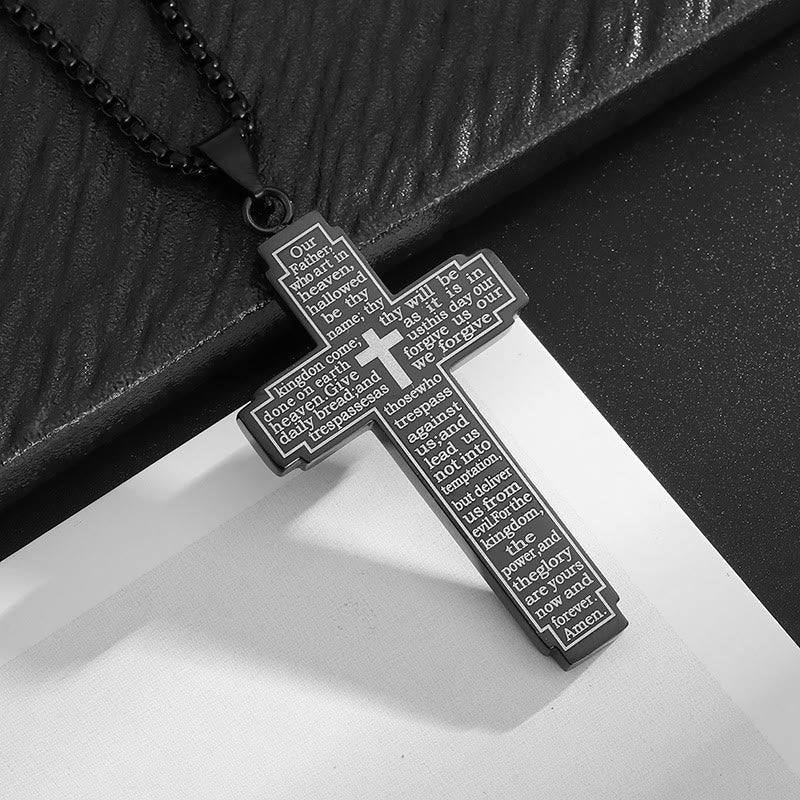 Christianartworkshop Collier pendentif croix avec verset biblique et dévotion fidèle - image 4