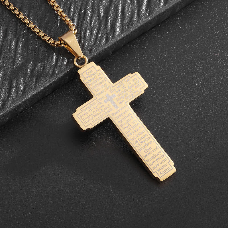 Christianartworkshop Collier pendentif croix avec verset biblique et dévotion fidèle - image 6