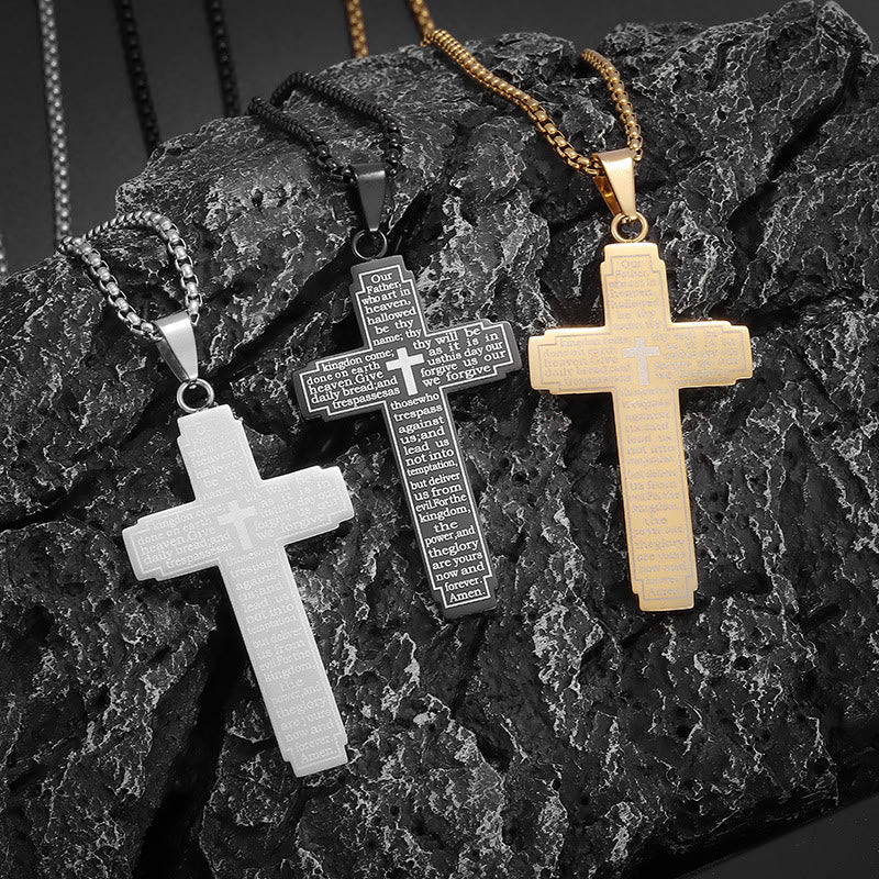 Christianartworkshop Collier pendentif croix avec verset biblique et dévotion fidèle - image 8