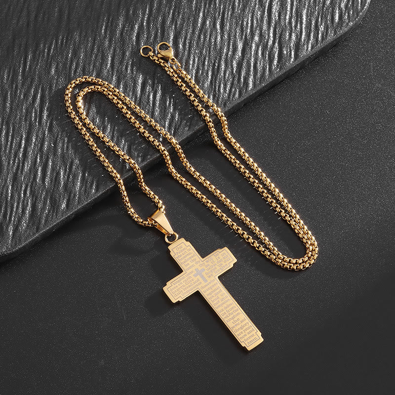 Christianartworkshop Collier pendentif croix avec verset biblique et dévotion fidèle - image 7