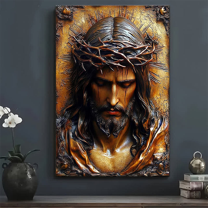 Christianartworkshop Estampes de Jésus couronné d'épines : un cadeau empreint de foi pour les croyants fervents - image 3