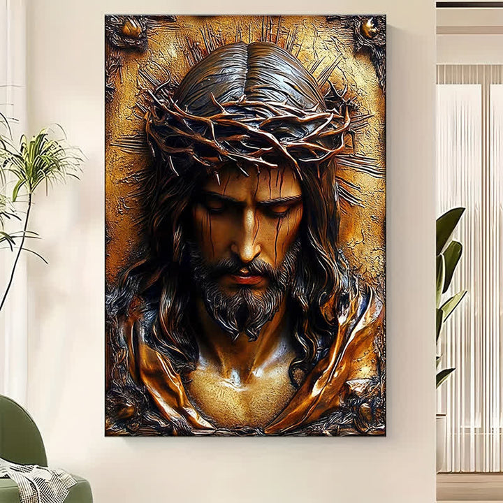 Christianartworkshop Estampes de Jésus couronné d'épines : un cadeau empreint de foi pour les croyants fervents - image 2