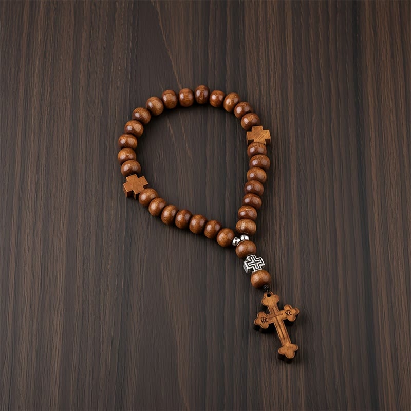 Christianartworkshop Croix en bois pour voiture « Voyage fidèle » : Conduisez en toute paix. - image 9